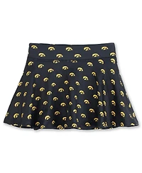 ZooZatz Big Girls Black Iowa Hawkeyes All-Over Print Tennis Skort