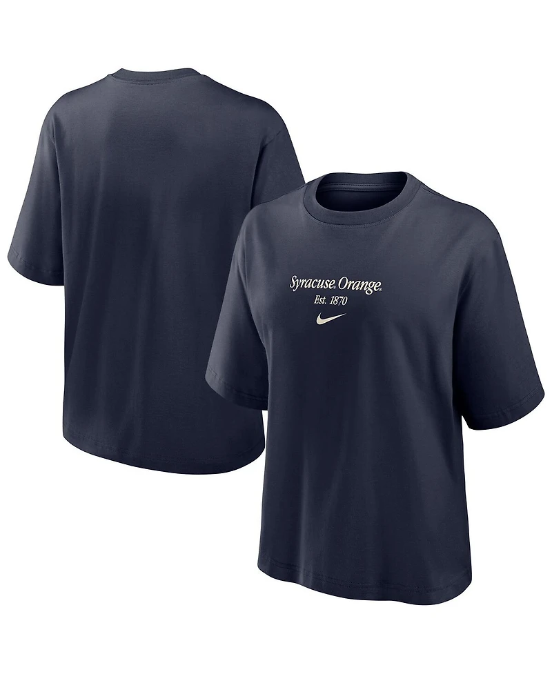 Nike Women's Navy Syracuse Orange Boxy T-Shirt
