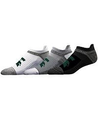 Stride line Men's and Women's Michigan State Spartans Premium Low 3-Pack Ankle Socks Set