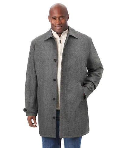 KingSize Big & Tall Wool Dress Coat