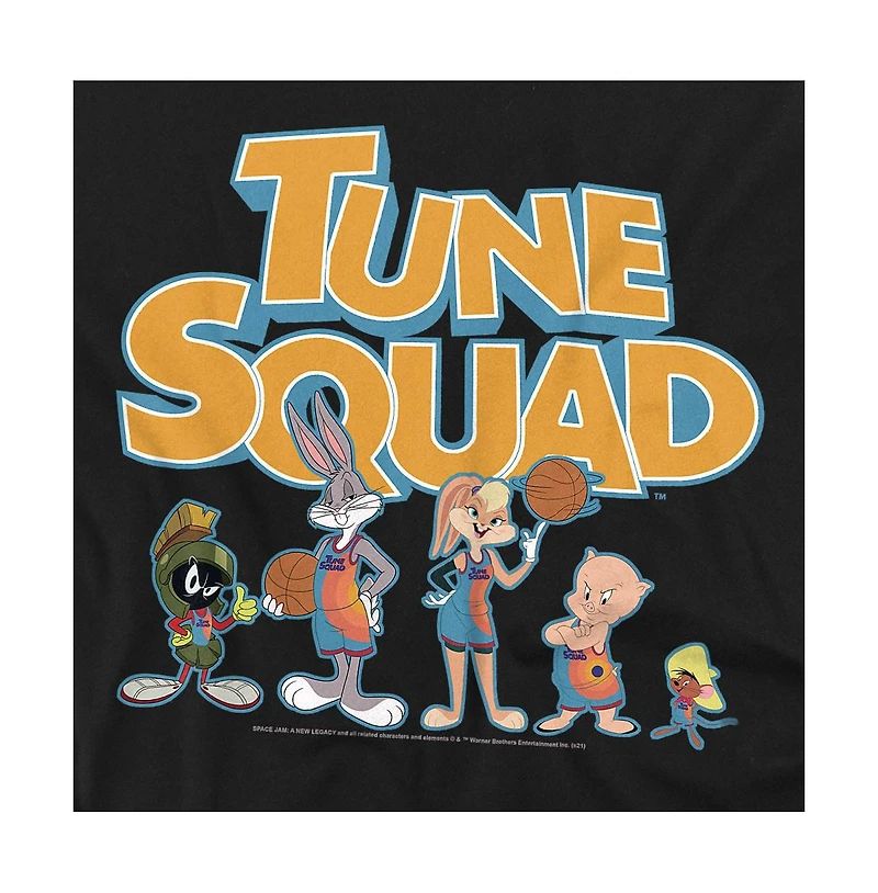 Logovision Men's Space Jam A New Legacy Tune Squad Letters T Shirt