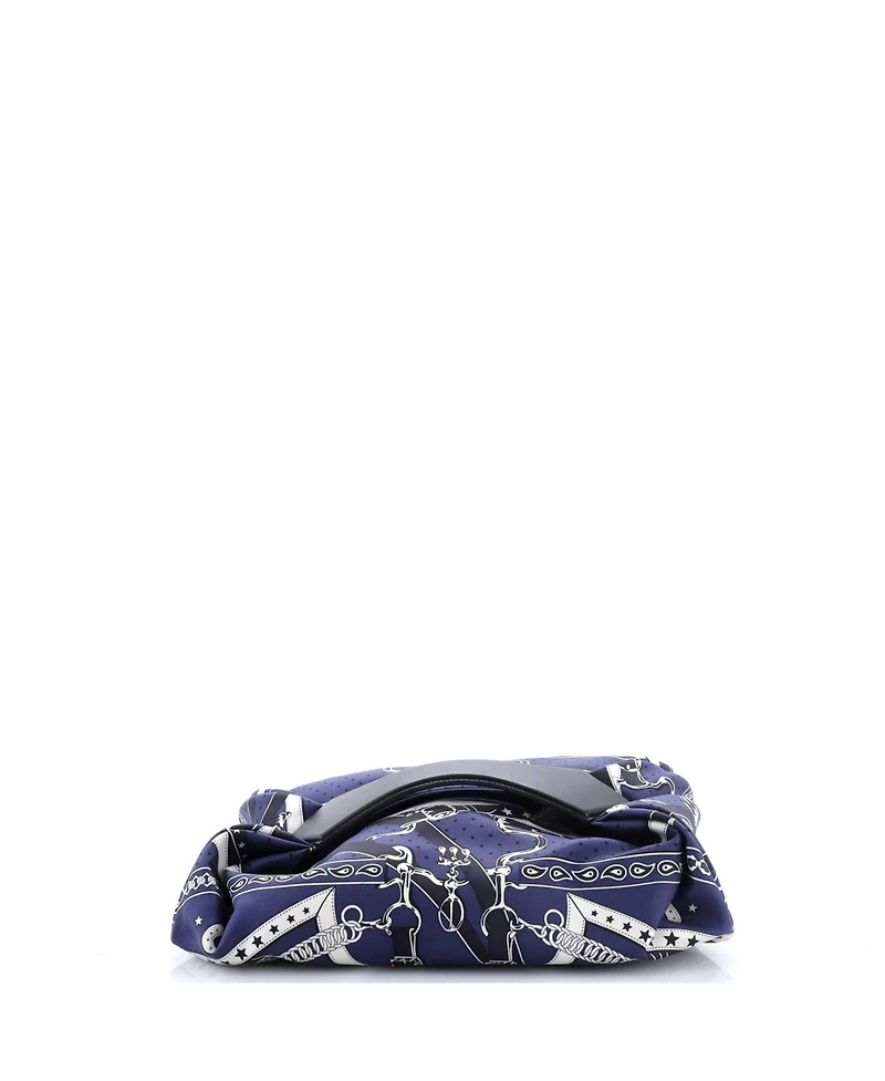 Pre-Owned Hermes Balusoie Bag Printed Silk and Leather