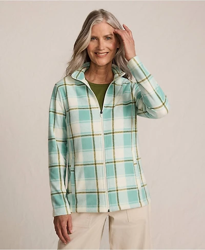 Lands' End Women's Anyweather Fleece Full Zip Print Jacket