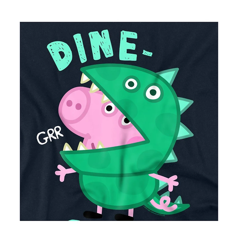 Logovision Men's Peppa Pig George Dinosaur T Shirt
