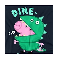 Logovision Men's Peppa Pig George Dinosaur T Shirt