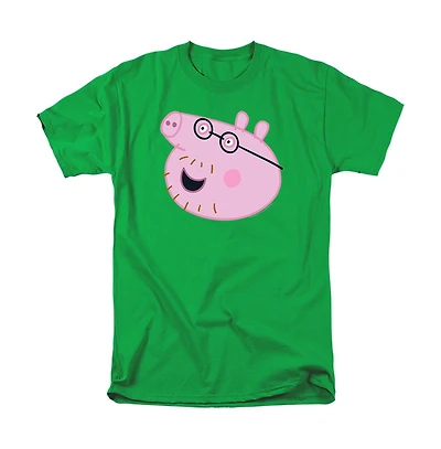 Logovision Men's Peppa Pig Daddy Face T Shirt