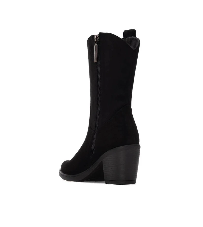 Women's Italian Western Suede Booties Refresh Collection By Xti