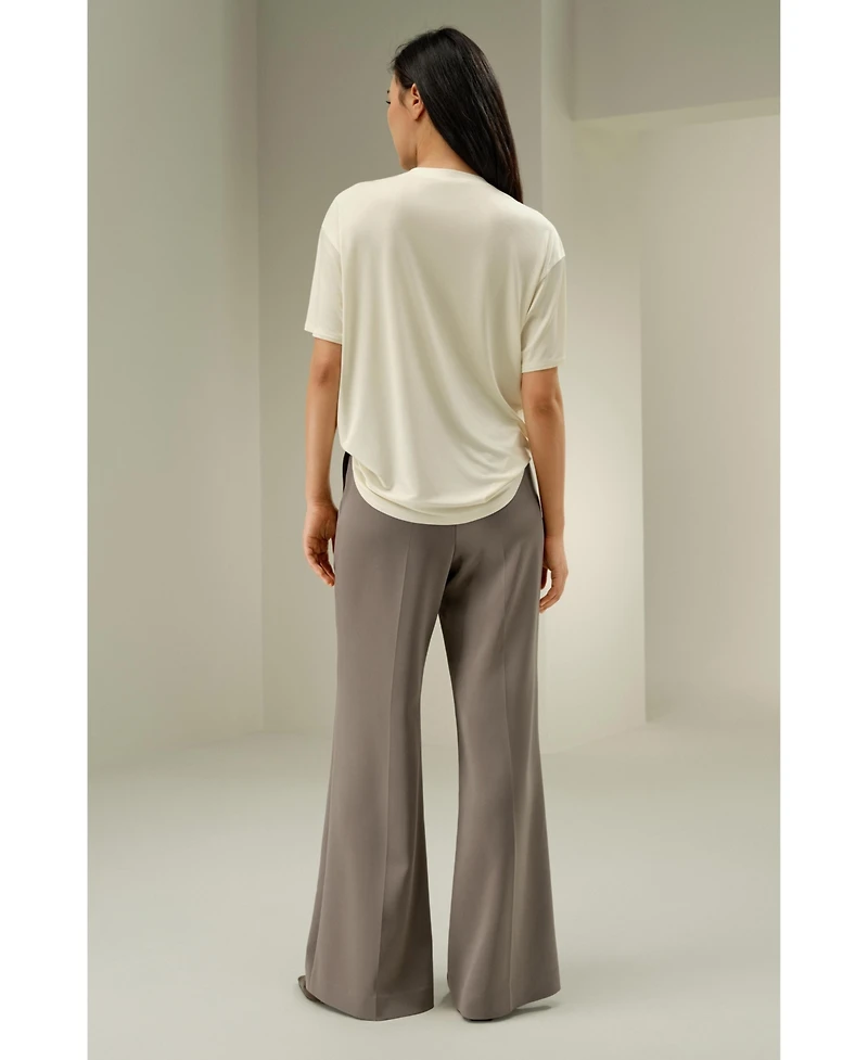 Lilysilk Women's Oversized Silk Jersey Tee