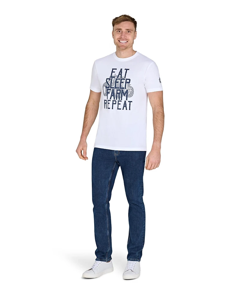 Raging Bull Big & Tall Yfc Eat Sleep Farm T-Shirt