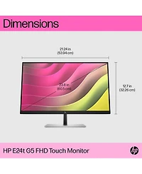 Hp E24t G5 23.8" 16:9 Full Hd Touchscreen Ips Lcd Monitor