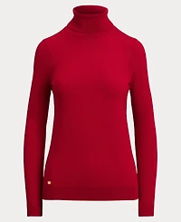 Lauren Ralph Women's Silk-Blend Turtleneck Sweater