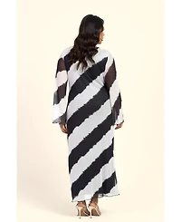Fashion-szn Curve Women's Monochrome Twist Front Midi Dress