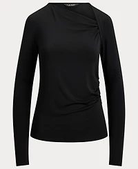 Lauren Ralph Women's Stretch Jersey Asymmetrical Top