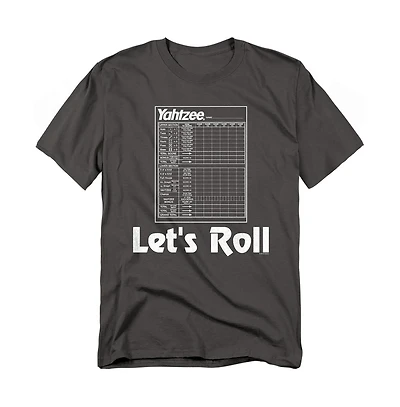 Logovision Men's Yahtzee Score Sheet Let's Roll T Shirt