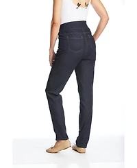 Woman Within Women's Tall Flex-Fit Pull-On Slim-Leg Denim Jean