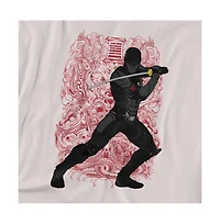 Logovision Men's Snake Eyes G.i. Joe Origins Red Tattoo T Shirt