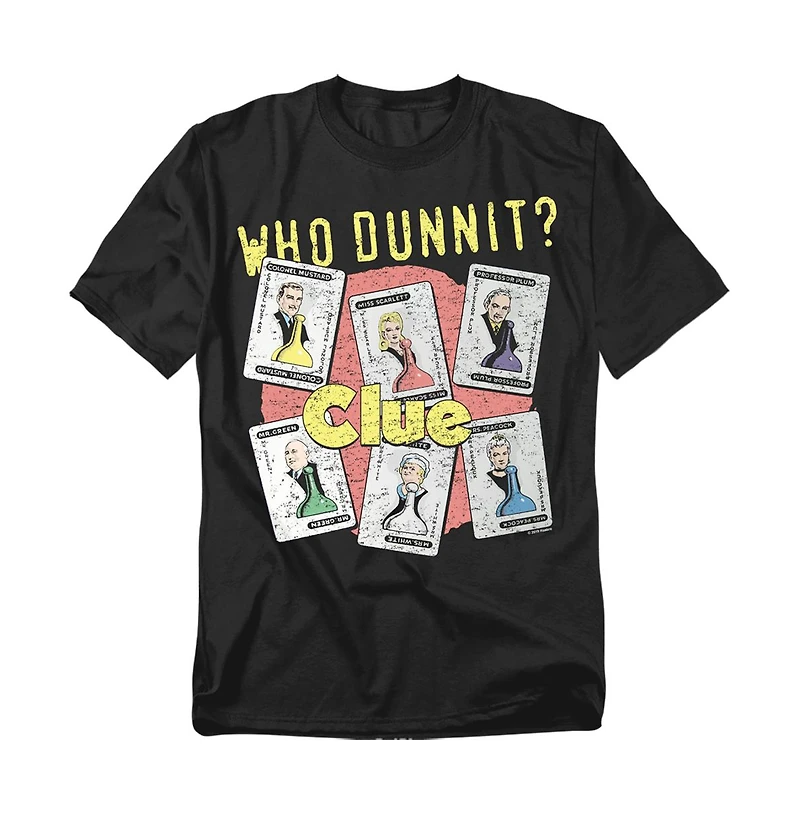 Logovision Men's Clue to Who Dunnit T Shirt