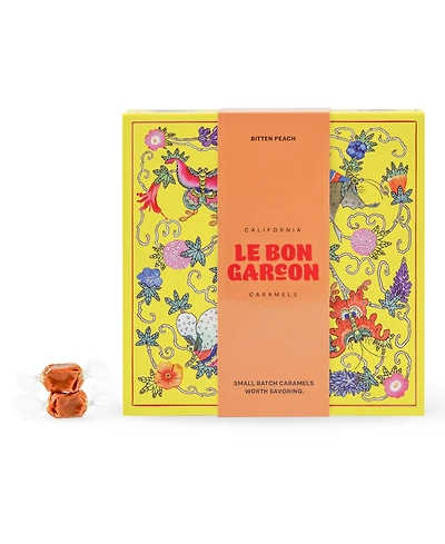 Le Bon Garcon Bitten Peach Caramels Box, 6 oz