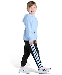 Adidas Toddler Boys 2T-5T Two Piece Winterized Hooded Jacket and Joggers Set