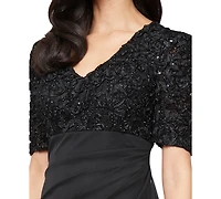 Alex Evenings Petite Empire Waist Dress