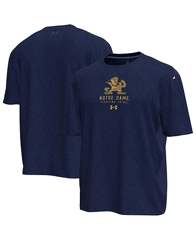 Under Armour Men's Navy Notre Dame Fighting Irish Gameday Motion Heavyweight T-Shirt