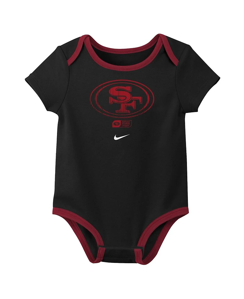 Nike Baby Boys and Girls 3-Pack Brock Purdy San Francisco 49ers Name Number Bodysuit Set