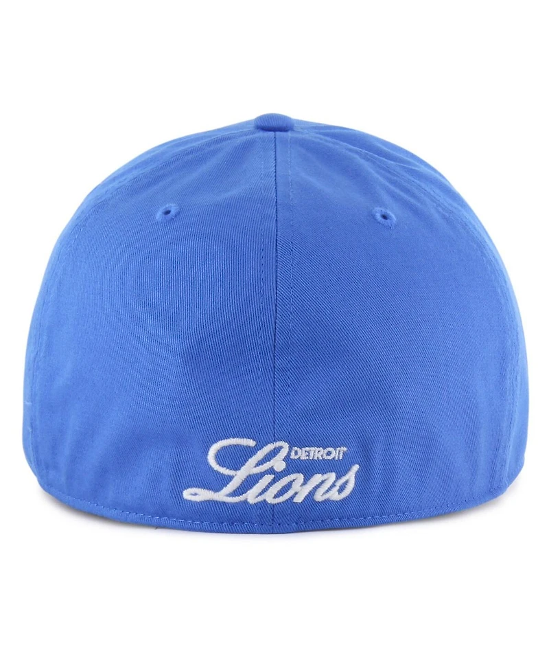 '47 Brand Men's Blue Detroit Lions Foundational Franchise Fitted Hat