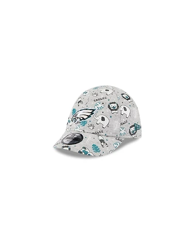 New Era Baby Boys and Girls Gray Philadelphia Eagles Animal 9TWENTY Adjustable Hat