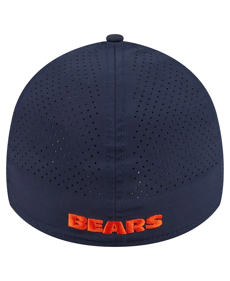 New Era Men's Navy Chicago Bears Perforated 39THIRTY Flex Hat