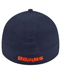 New Era Men's Navy Chicago Bears Perforated 39THIRTY Flex Hat