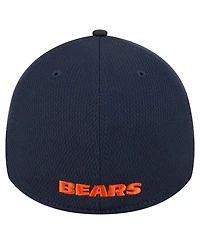 New Era Men's Navy Chicago Bears Visor Hit 39THIRTY Flex Hat