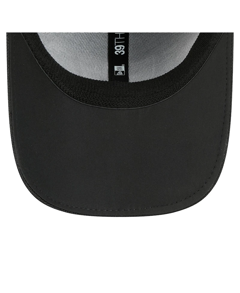 New Era Men's Black Las Vegas Raiders Visor Hit 39THIRTY Flex Hat