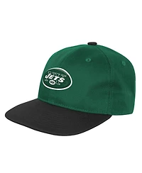 Outerstuff Big Boys and Girls Green New York Jets True Retro Adjustable Hat