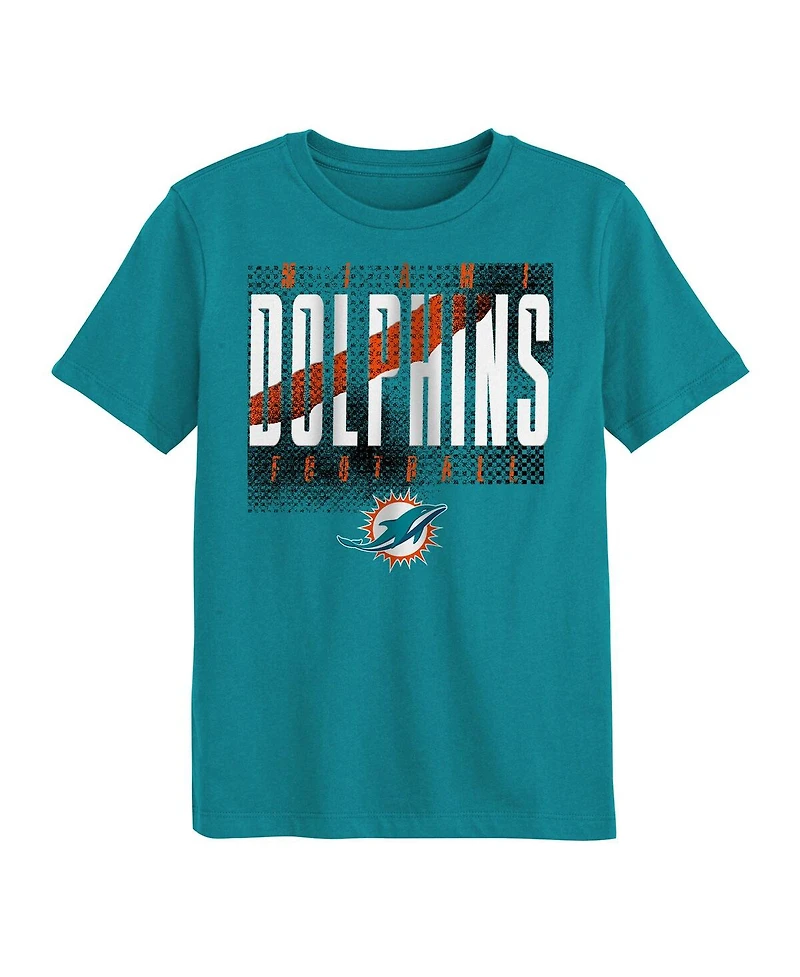 Outerstuff Preschool Aqua Miami Dolphins Posterize T-Shirt