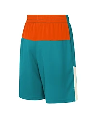Outerstuff Big Boys and Girls Aqua Miami Dolphins Fandemonium Mesh Shorts