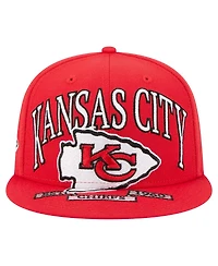 New Era Men's Red Kansas City Chiefs Oversized 59FIFTY Fitted Hat