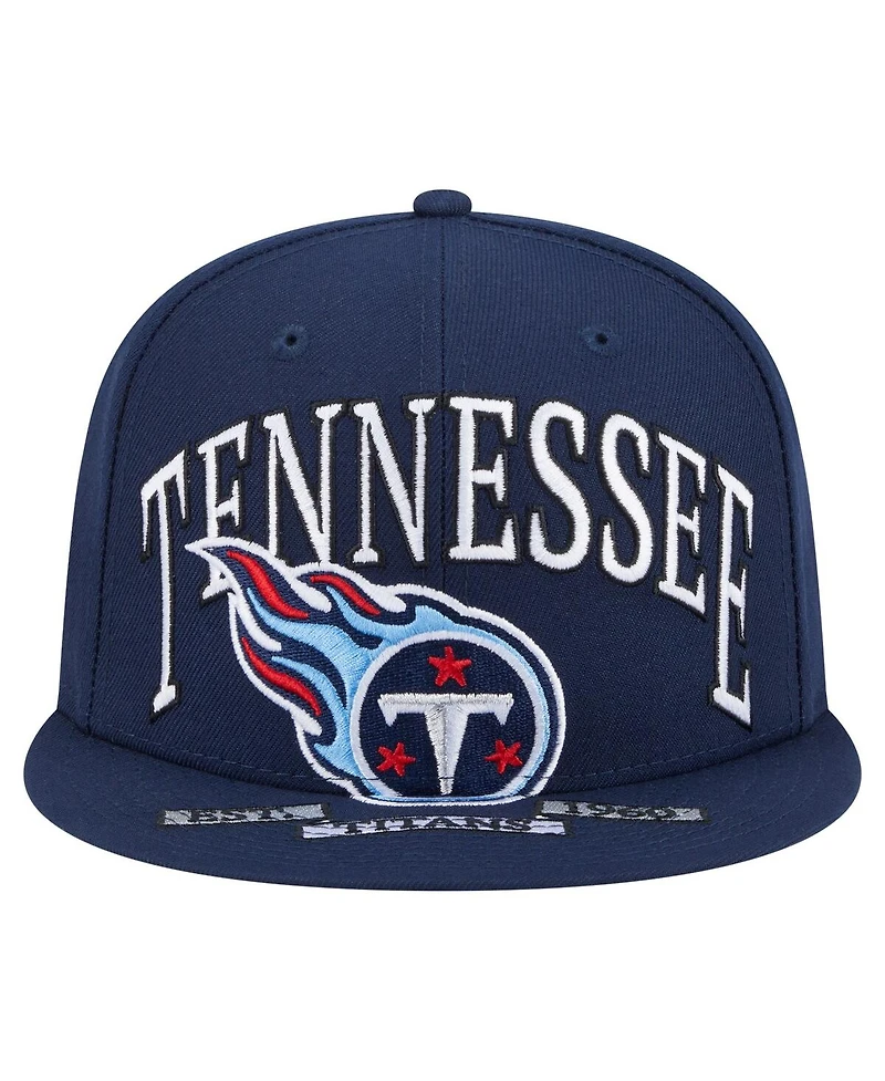 New Era Men's Navy Tennessee Titans Oversized 59FIFTY Fitted Hat