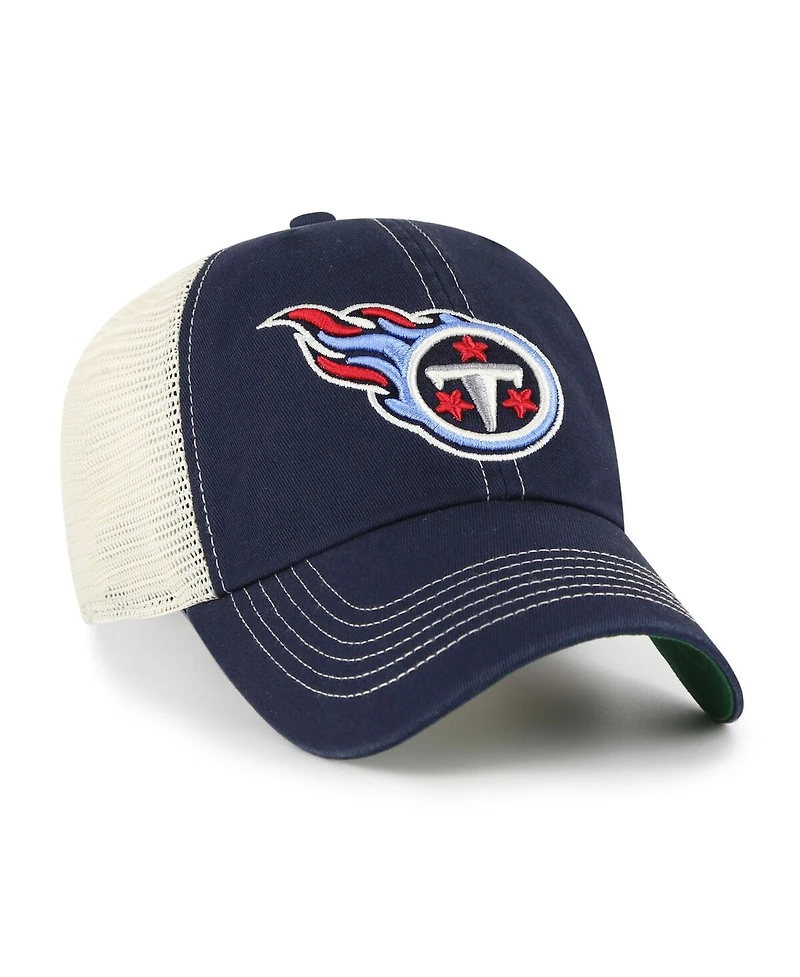 '47 Brand Men's Navy/Natural Tennessee Titans Trawler Trucker Clean Up Adjustable Hat