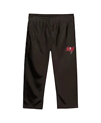 Outerstuff Toddler Red/Pewter Tampa Bay Buccaneers Red Zone V-Neck T-Shirt Pants Set