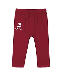 Outerstuff Baby Boys and Girls Alabama Crimson Tide Double Up Long Sleeve Bodysuit Pant Set
