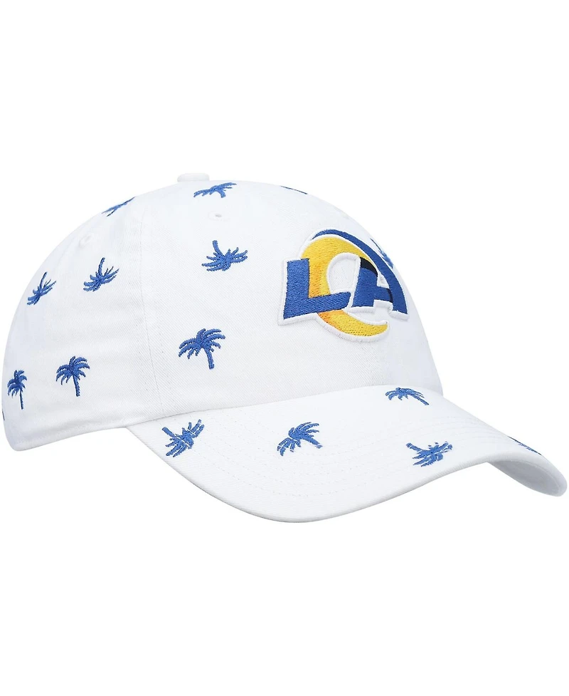 '47 Brand Women's White Los Angeles Rams Confetti Clean Up Adjustable Hat