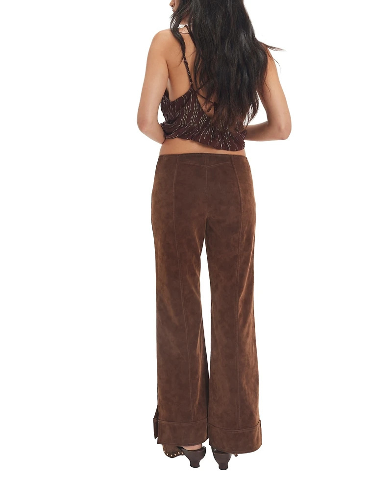 Free People Women's Glow Up Wide-Leg Pull-On Pants