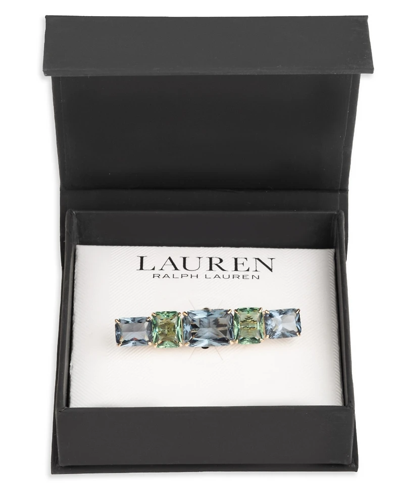 Lauren Ralph Lauren Epoxy Multi-Stone Gold-Tone Pin