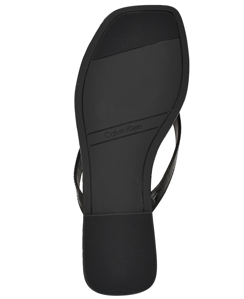 Calvin Klein Women's Stelea Flat Thong Sandals