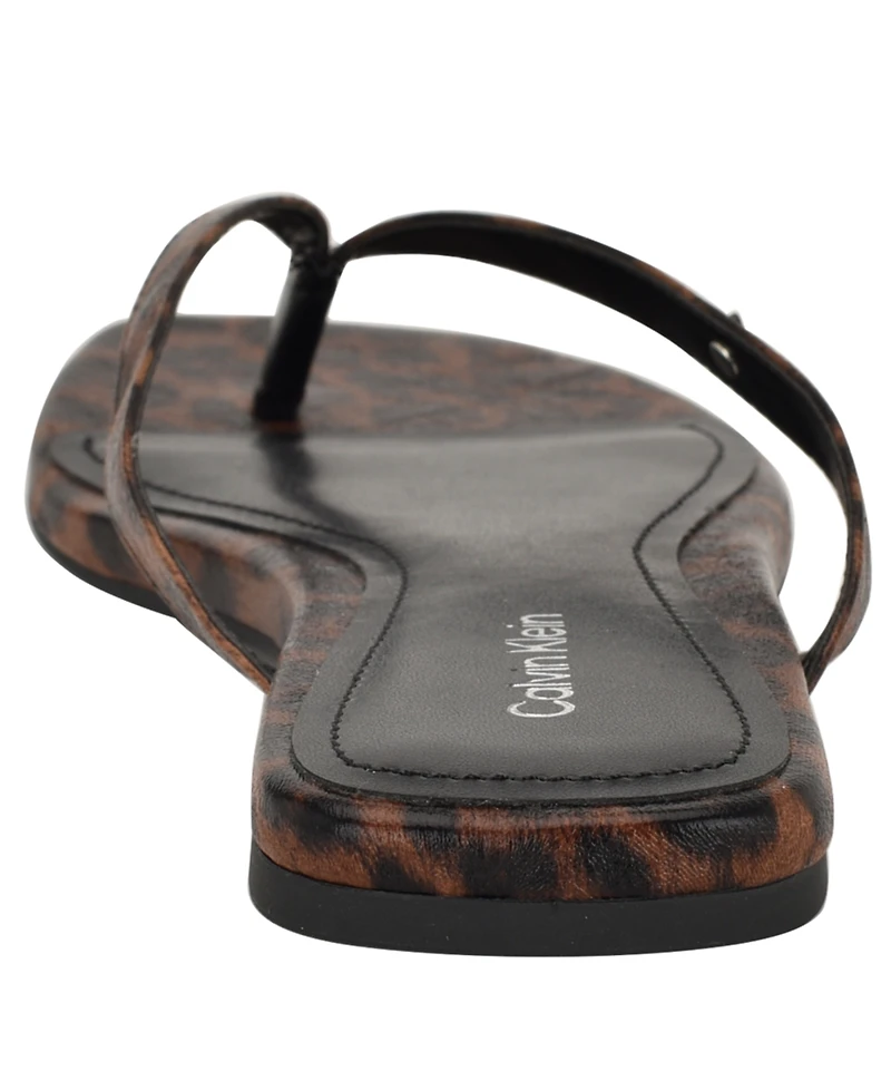 Calvin Klein Women's Stelea Flat Thong Sandals