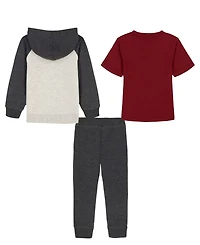 Nautica Boys 2T-7 3-Piece T-Shirt, Hoodie, and Joggers Set
