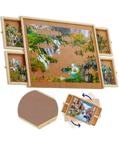 Beyond Innoventions Wooden Puzzle Table X2013 Portable Jigsaw Organizer