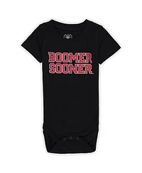 Wes & Willy Baby Boys and Girls Oklahoma Sooners 3-Pack Bodysuit Set