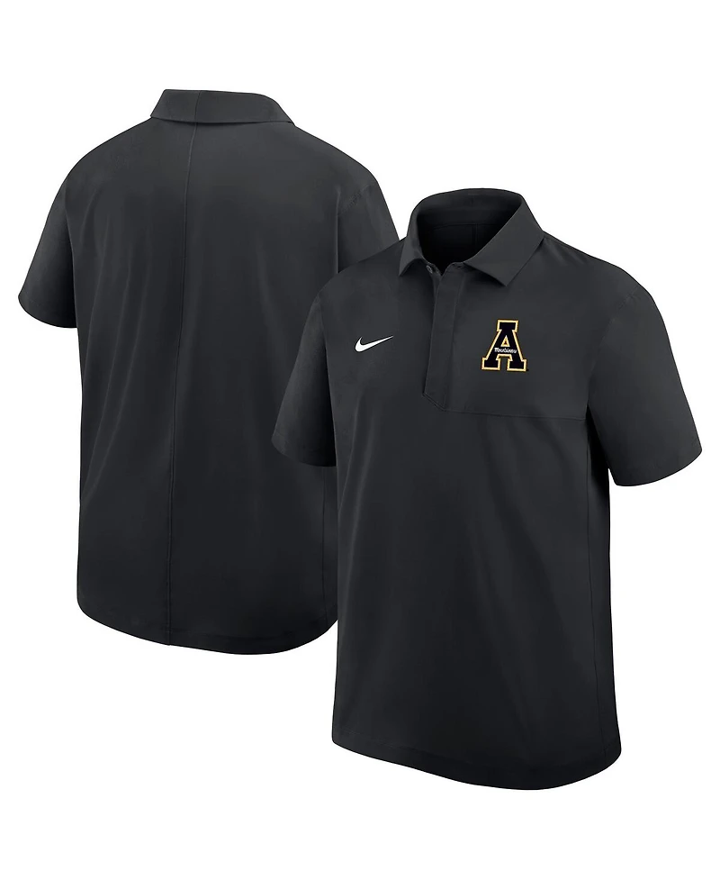 Nike Men's Black Appalachian State Mountaineers 2025 Sideline Dri-fit Polo Shirt
