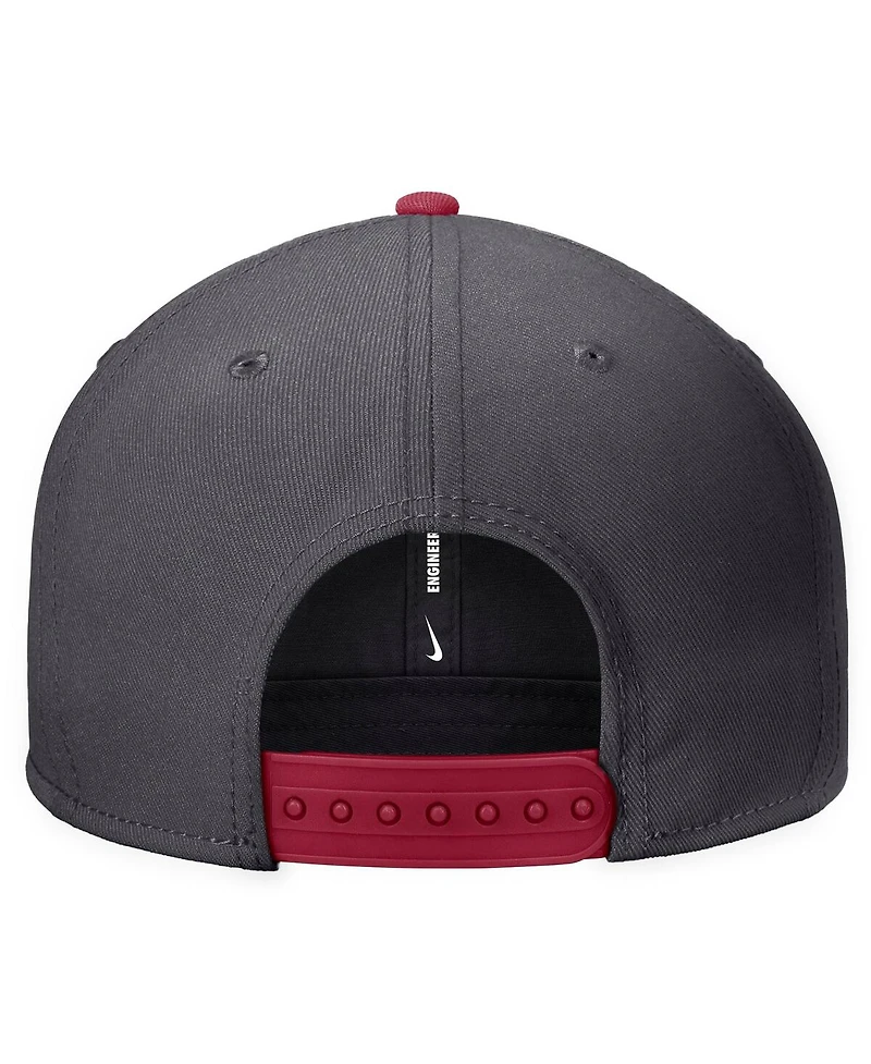 Nike Men's Anthracite Washington State Cougars Vintage Script Pro Dri-fit Snapback Hat